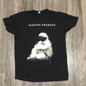 Imagine Dragons Tour 2014 T-Shirt Black Astronaut Graphic Concert Tee S